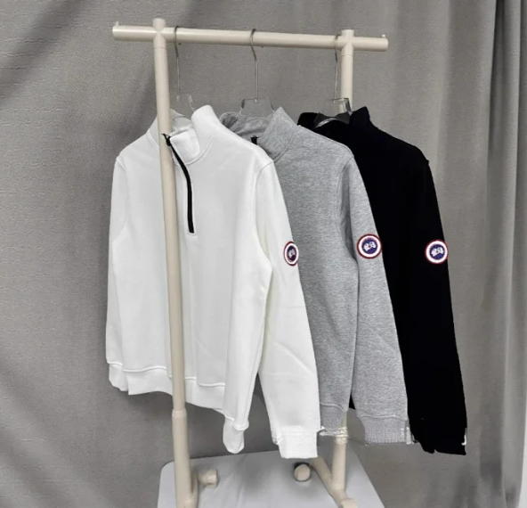 Goose Half-Hooded Long-Sl